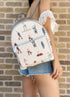 Michael Kors Jet Set Girls Adina Medium Backpack Signature Bright White MK Multi Michael Kors Handbags & Purses